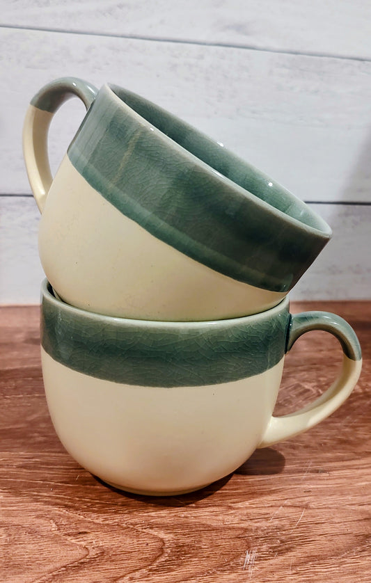 Pier 1 Stoneware Soup Bowls/Mugs (Set of two)