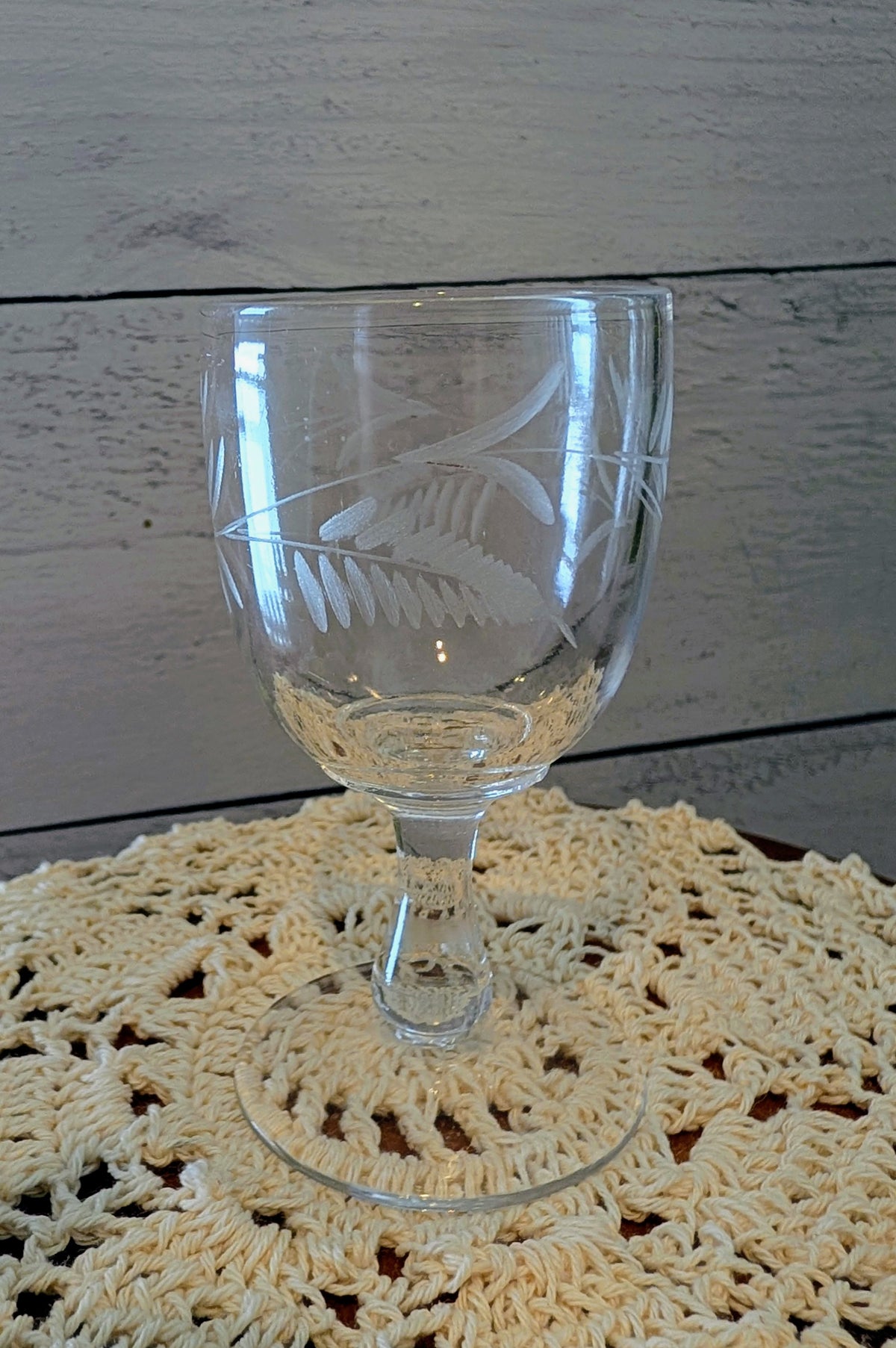 Mid-century Cordial stemware and Footed Shot Glass
