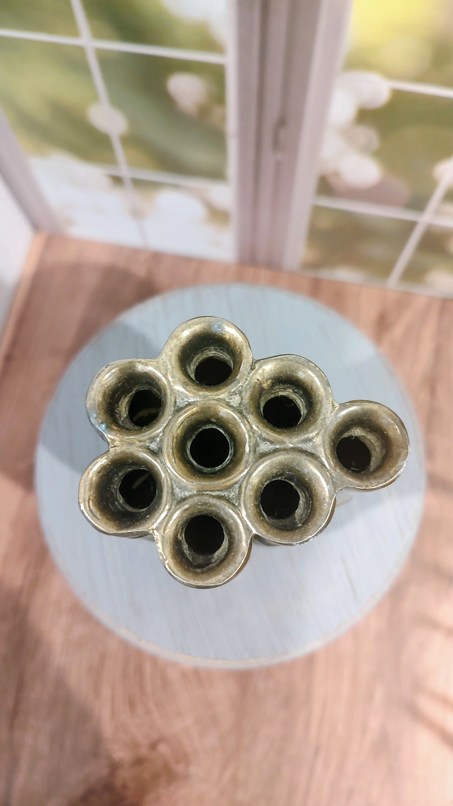 Mid-Century Vintage Brass Bamboo Sculpture