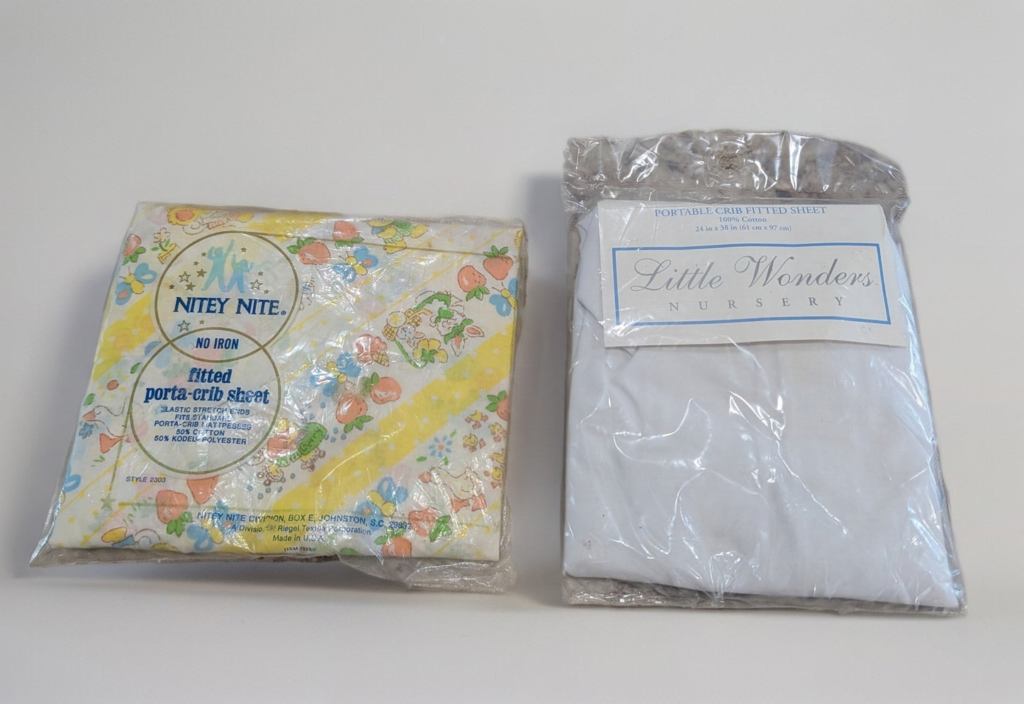 Never Used Vintage Crib Sheets