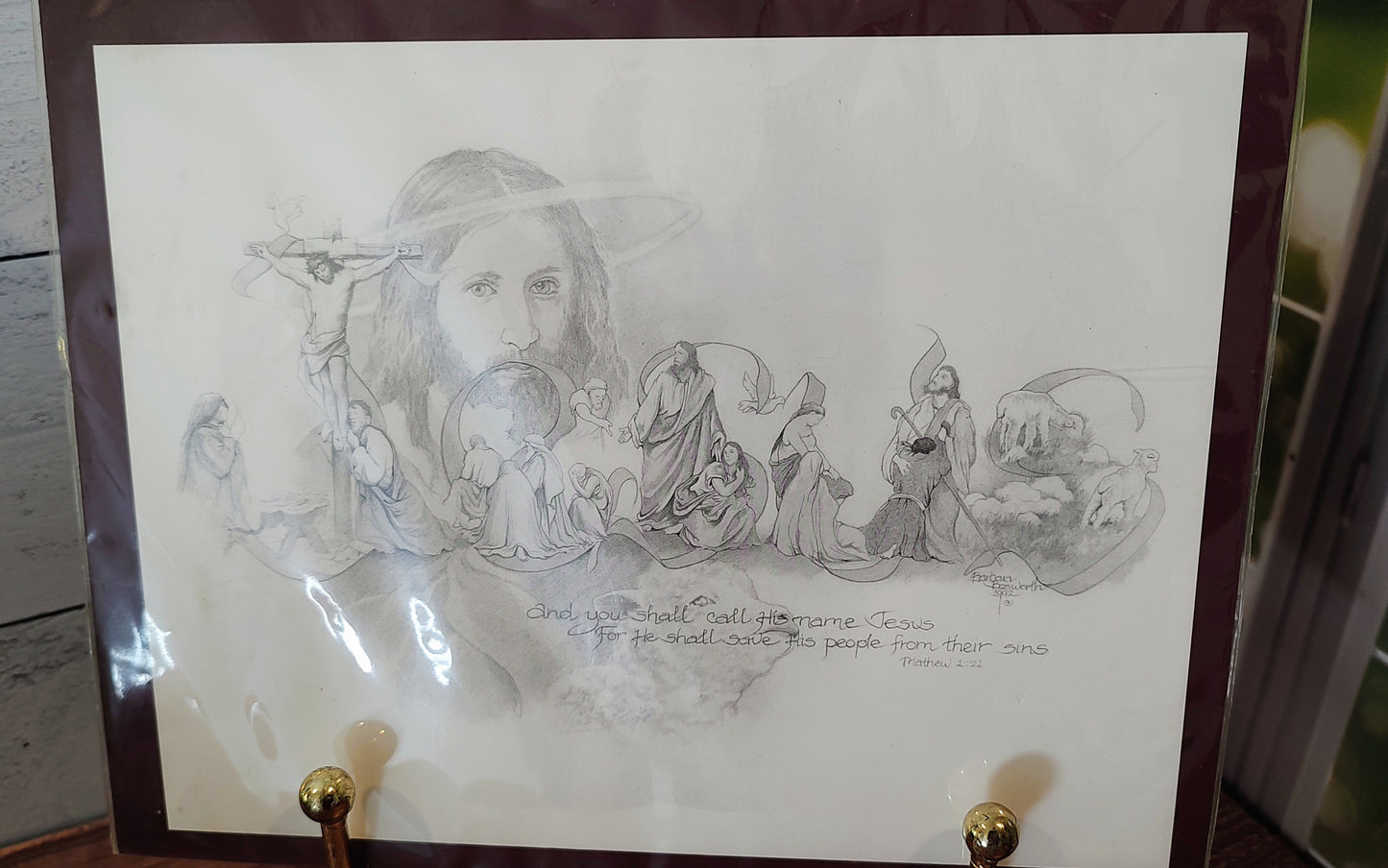 Barbara Bosworth 1992 "Savior" Sketch