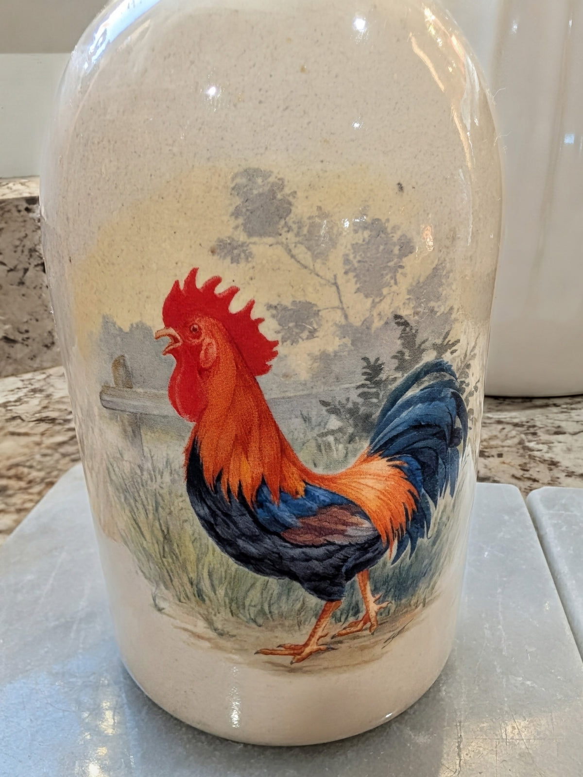 Home & Garden Party Rooster Jug Vase Jar Bottle