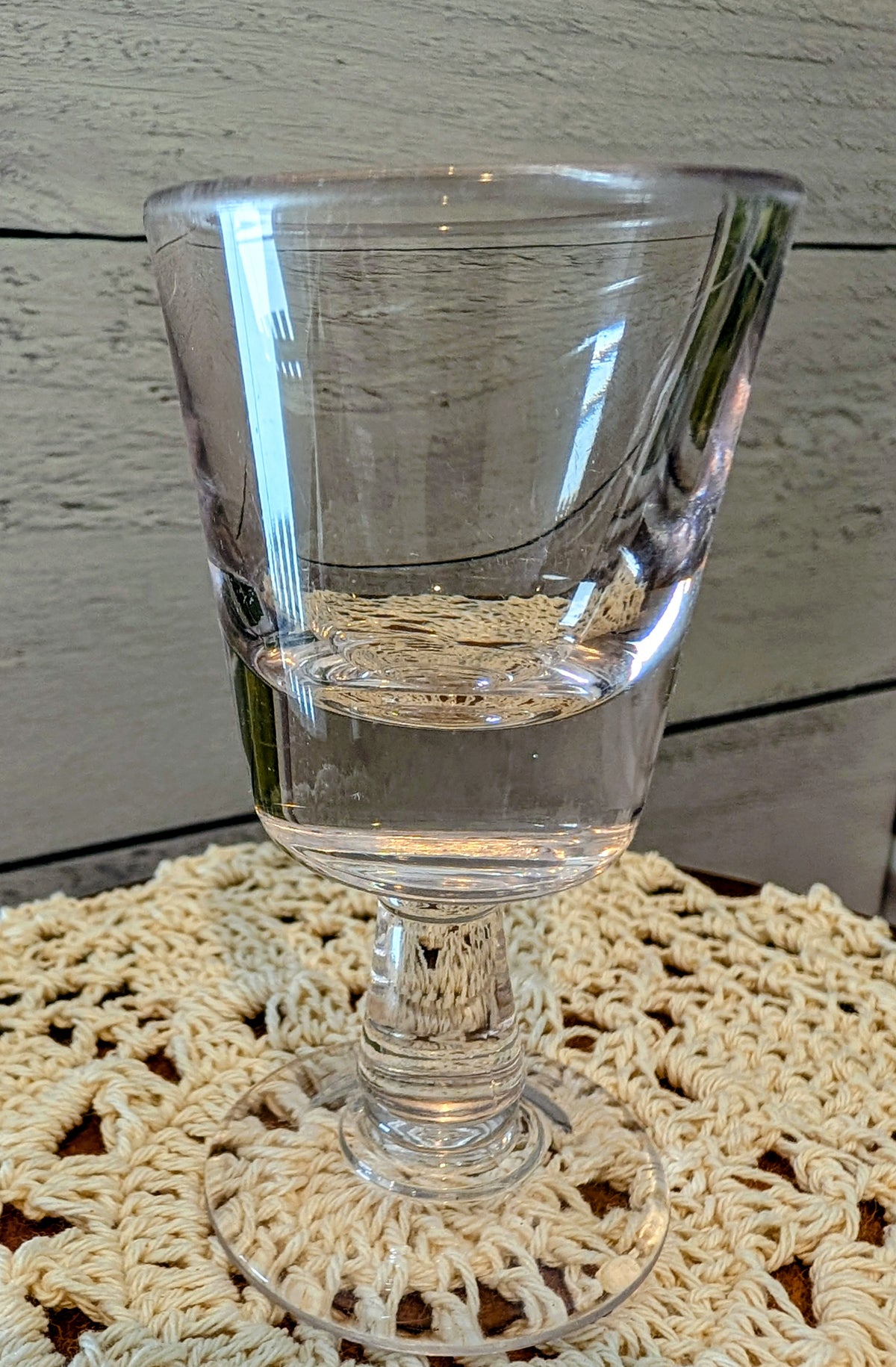 Mid-century Cordial stemware and Footed Shot Glass