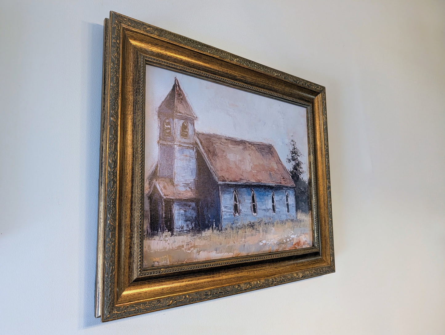 Gold Framed Chapel Canvas