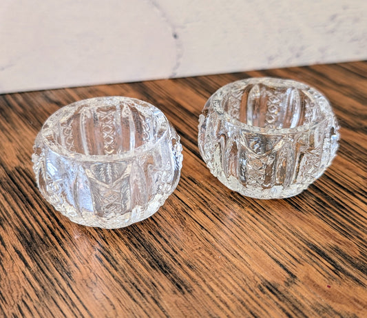 Pair Vintage Individual Salt Cellars