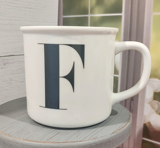 Pottery Barn Alphabet / Letter Mug