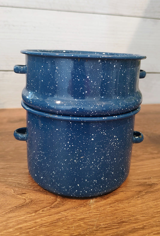 Mini Enamel Double Boiler
