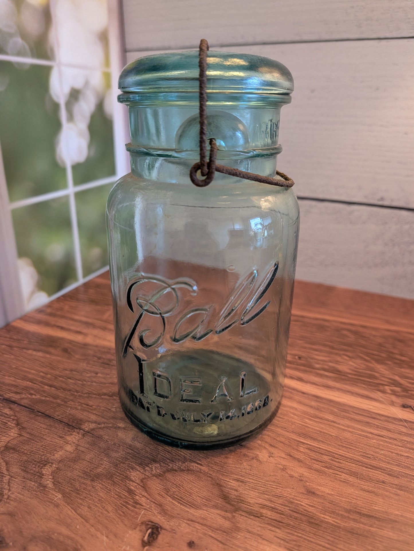 Quart Ball Hermetic Jar with Glass Lid