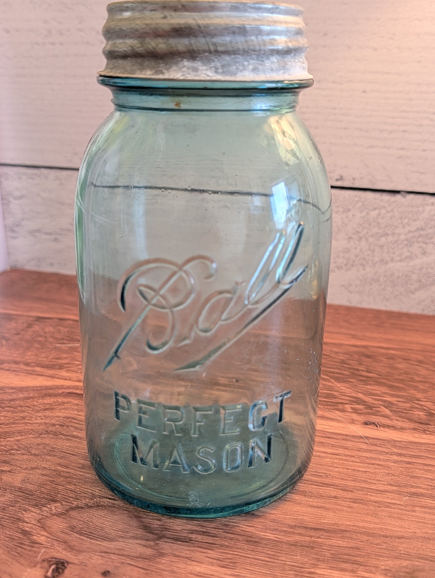 Vintage Quart Ball Jar w/Zinc Lid
