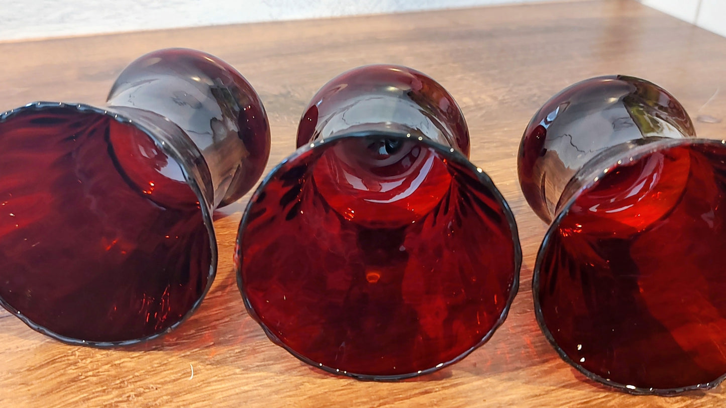 Home Co Ruby Red Votive Holders (set of three)