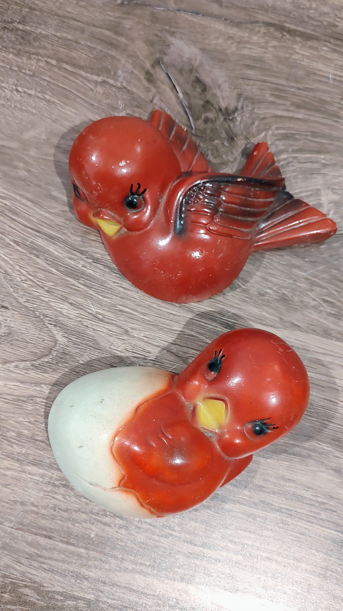 Vintage Chalkware Birds