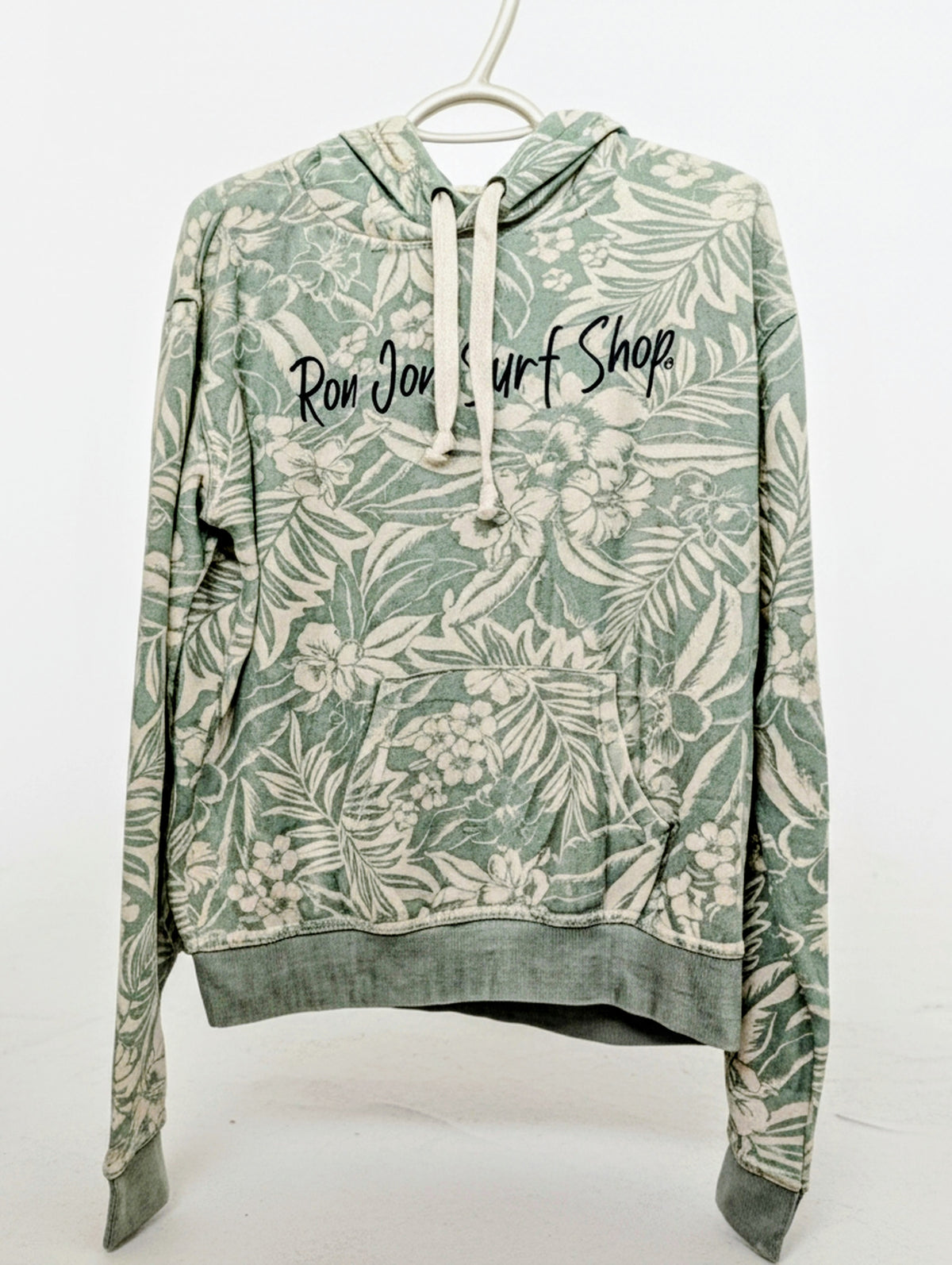 Ron Jon Surf Shop Mint Green and White Size M Lightweight Hoodie NWT