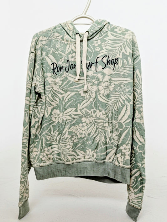Ron Jon Surf Shop Mint Green and White Size M Lightweight Hoodie NWT