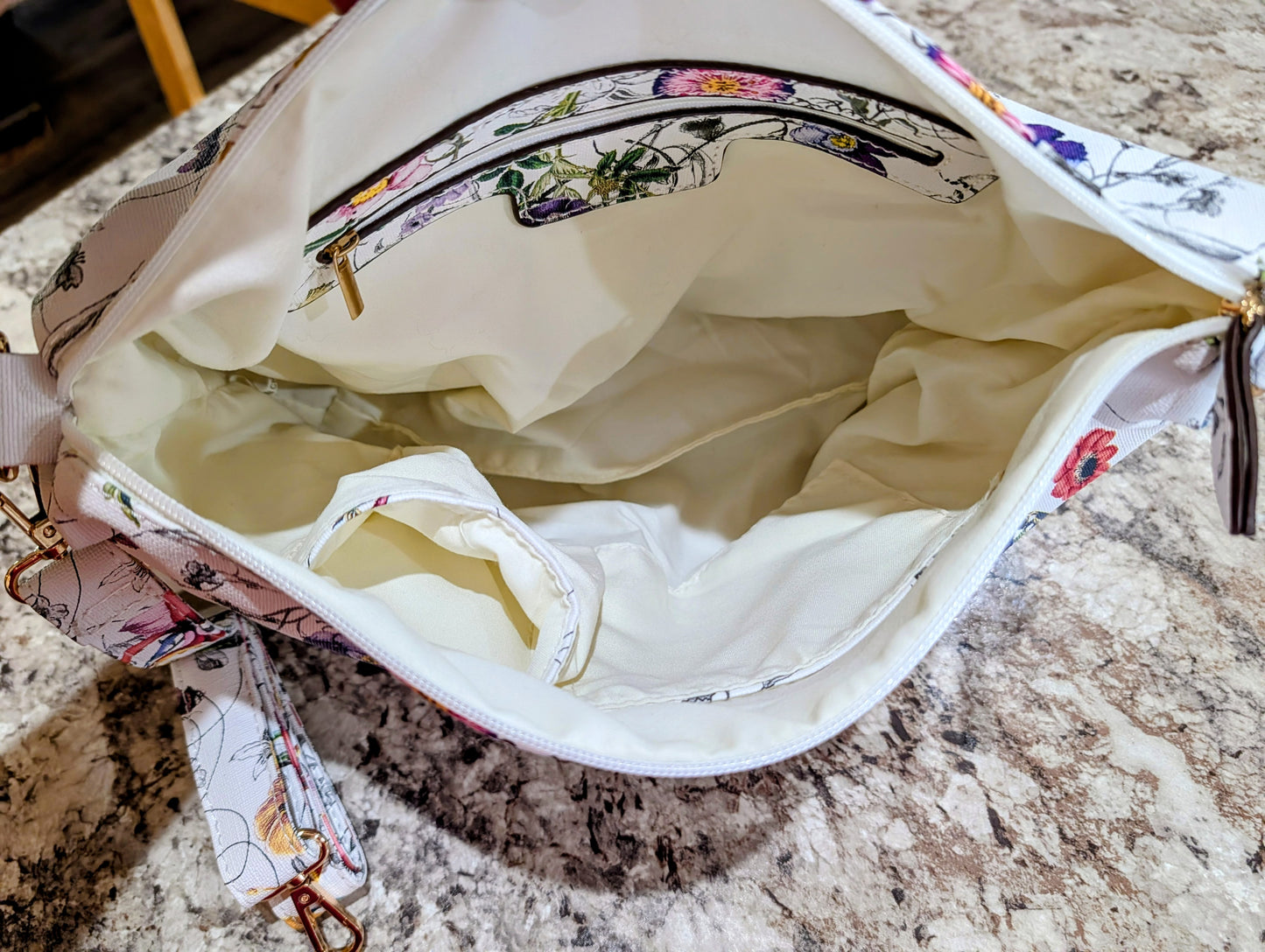 Floral Purse/Crossbody with Shoulder Strap