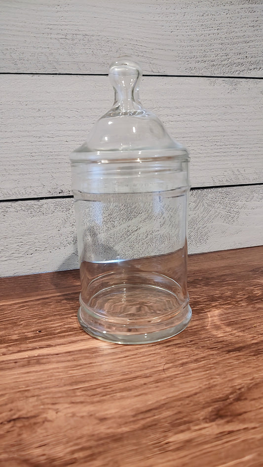 Clear Glass Apothecary Jar