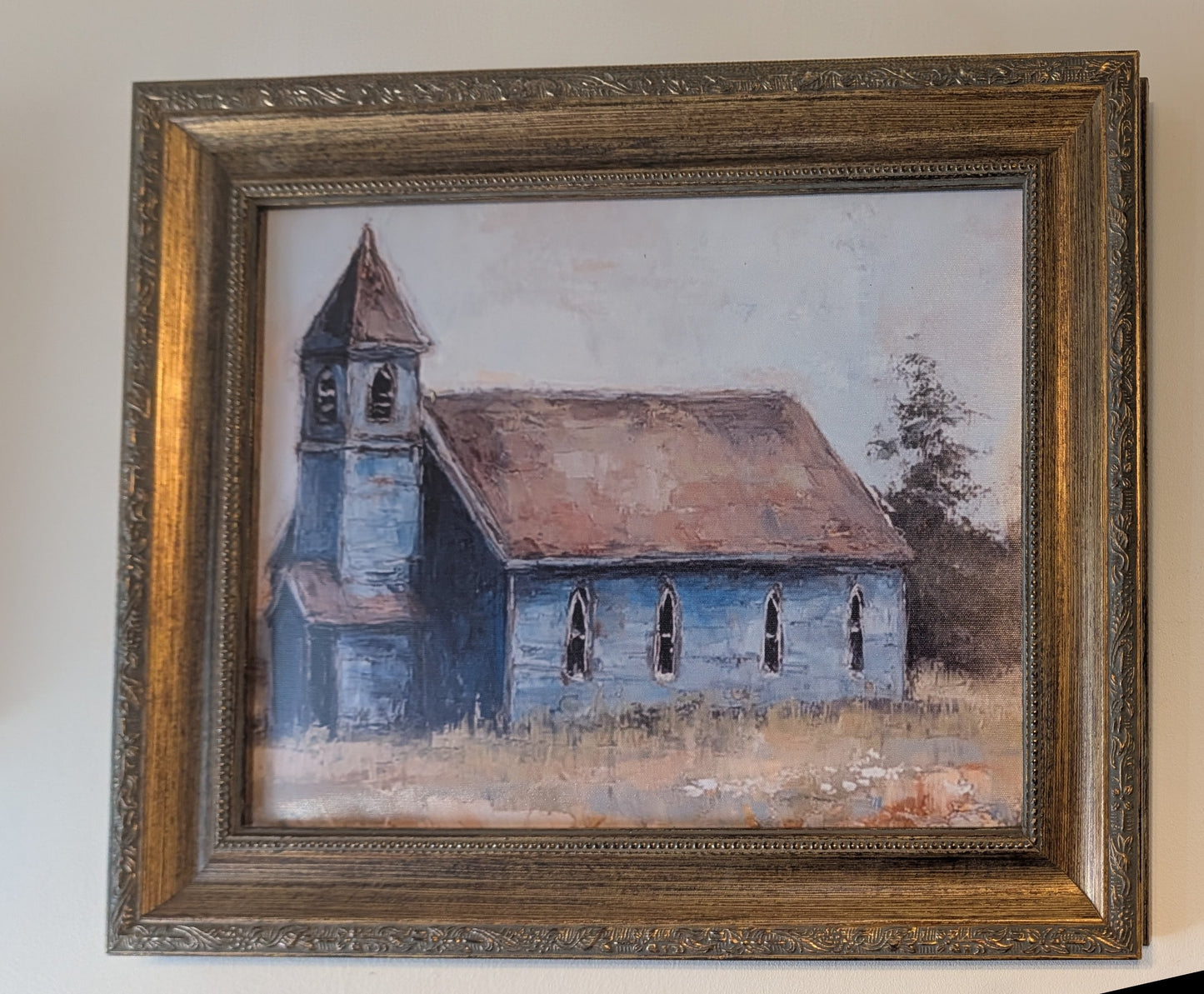 Gold Framed Chapel Canvas