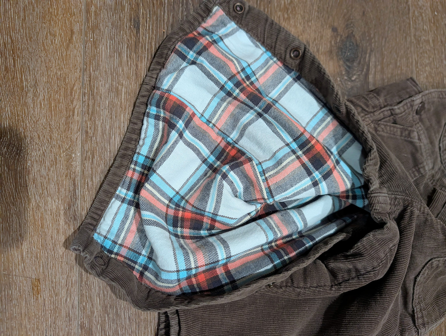 Oshkosh Flannel Lined Bib Overalls 18 mos