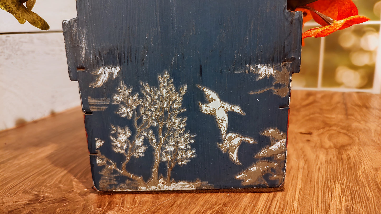 English Toile Blue Tote
