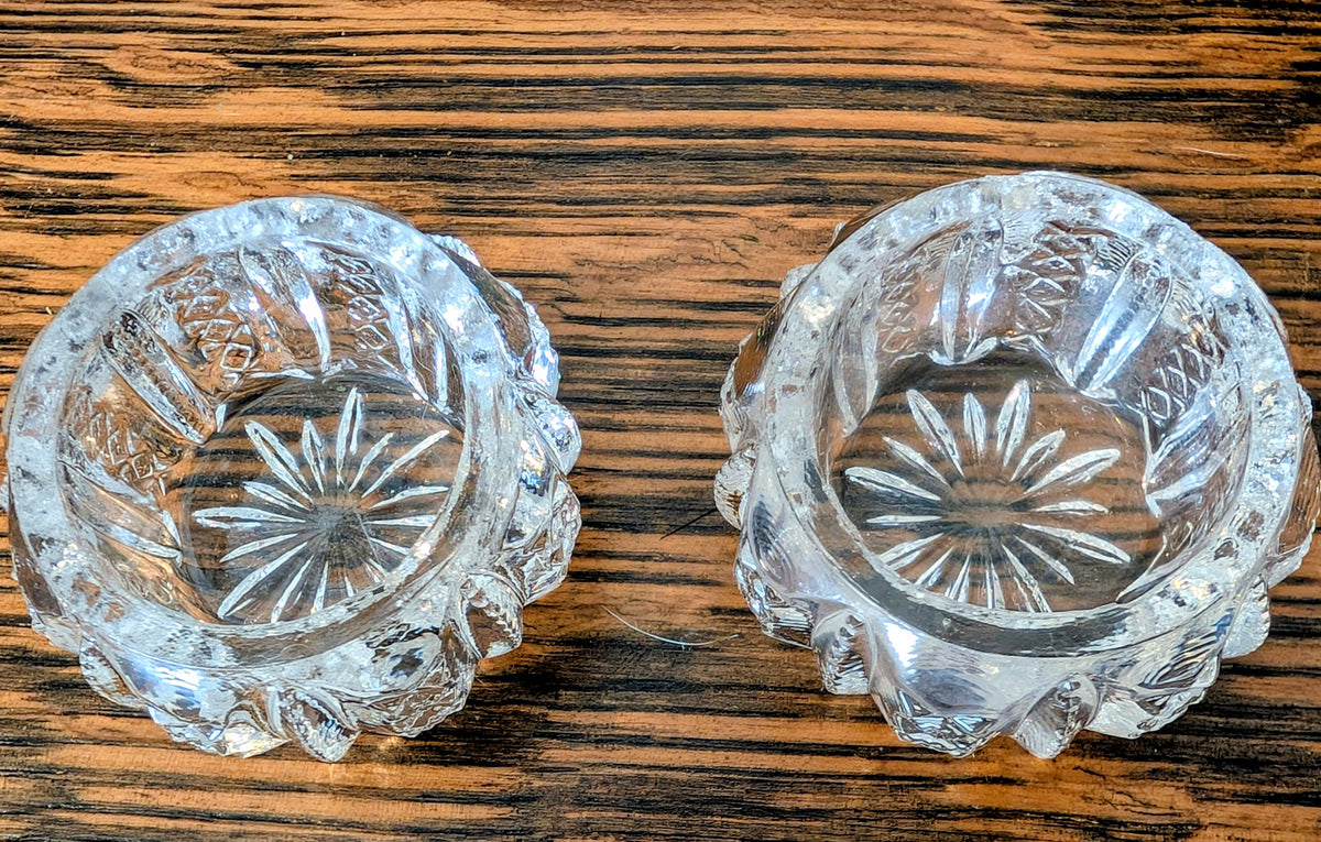 Pair Vintage Individual Salt Cellars