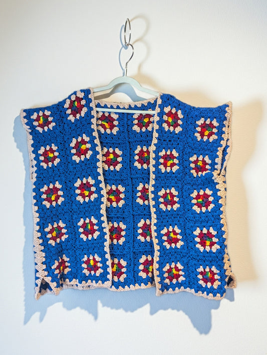 1-2 XL Granny Square Afghan Vest