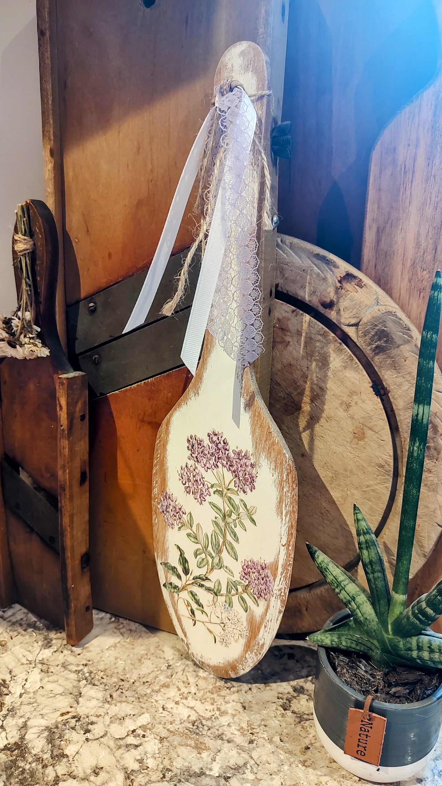 Wood Spatula Upcycled Decor