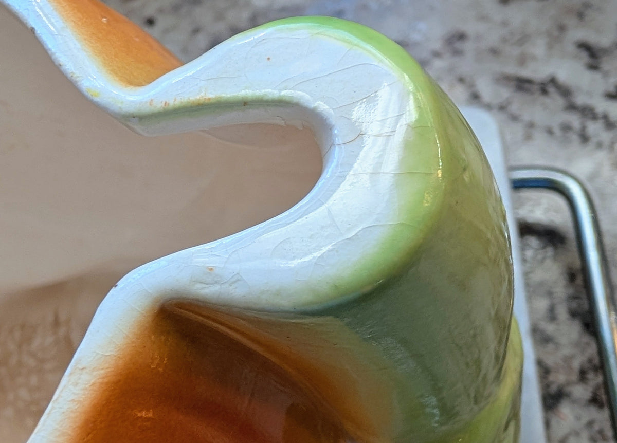 1950s Mid-Century Enesco Kitsch Anthropomorphic Snappy the Snail Lollypops Candy Jar
