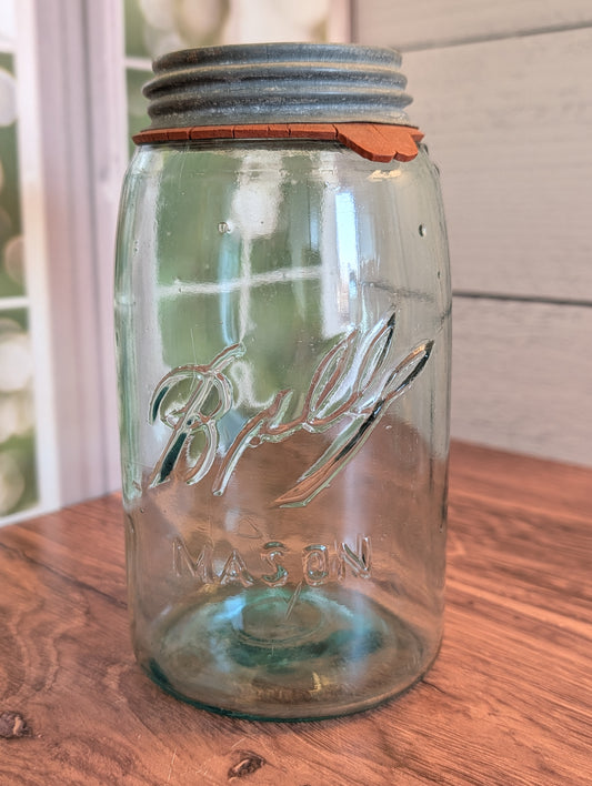 Vintage Quart Ball Jar Triple L Logo