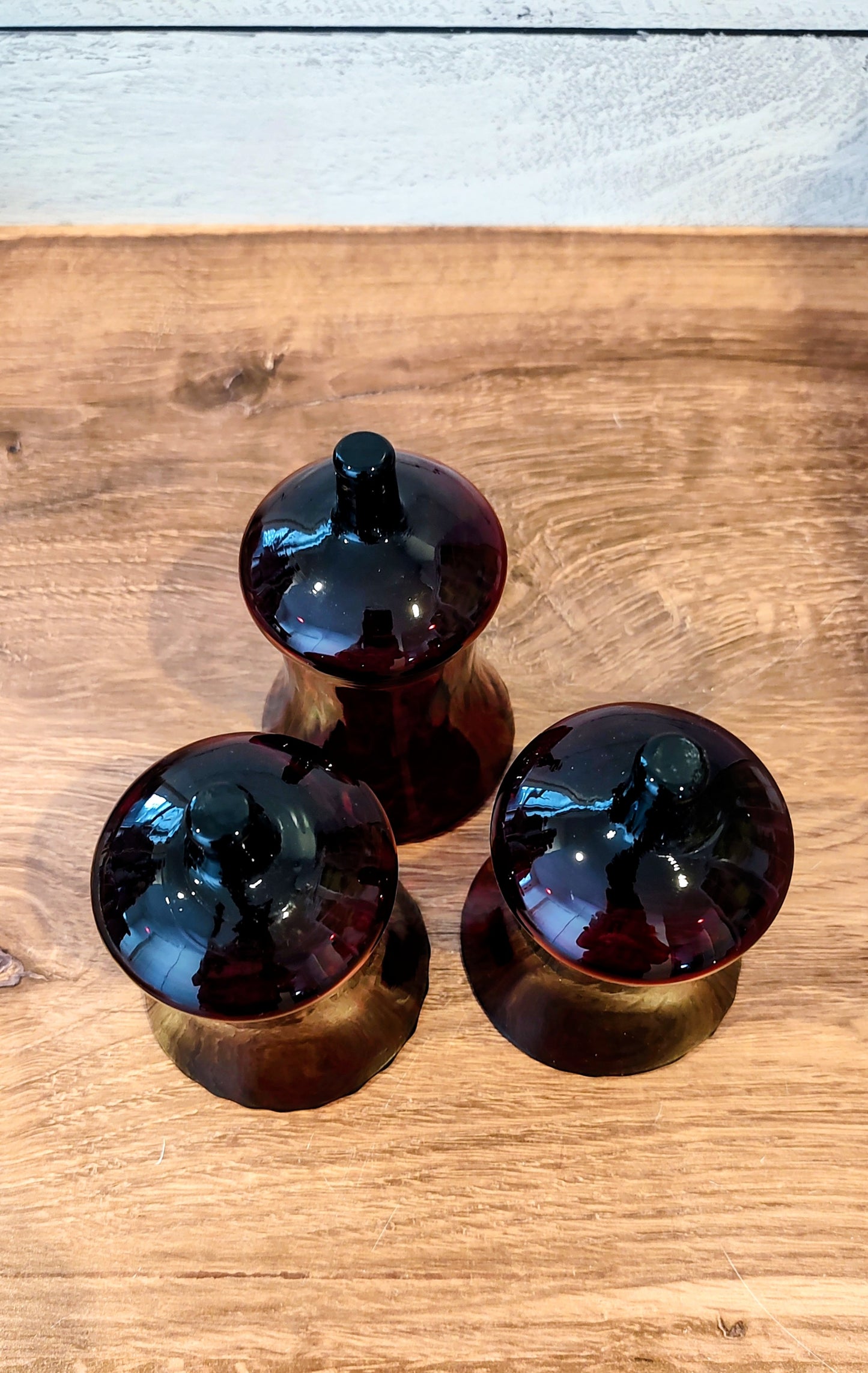 Home Co Ruby Red Votive Holders (set of three)