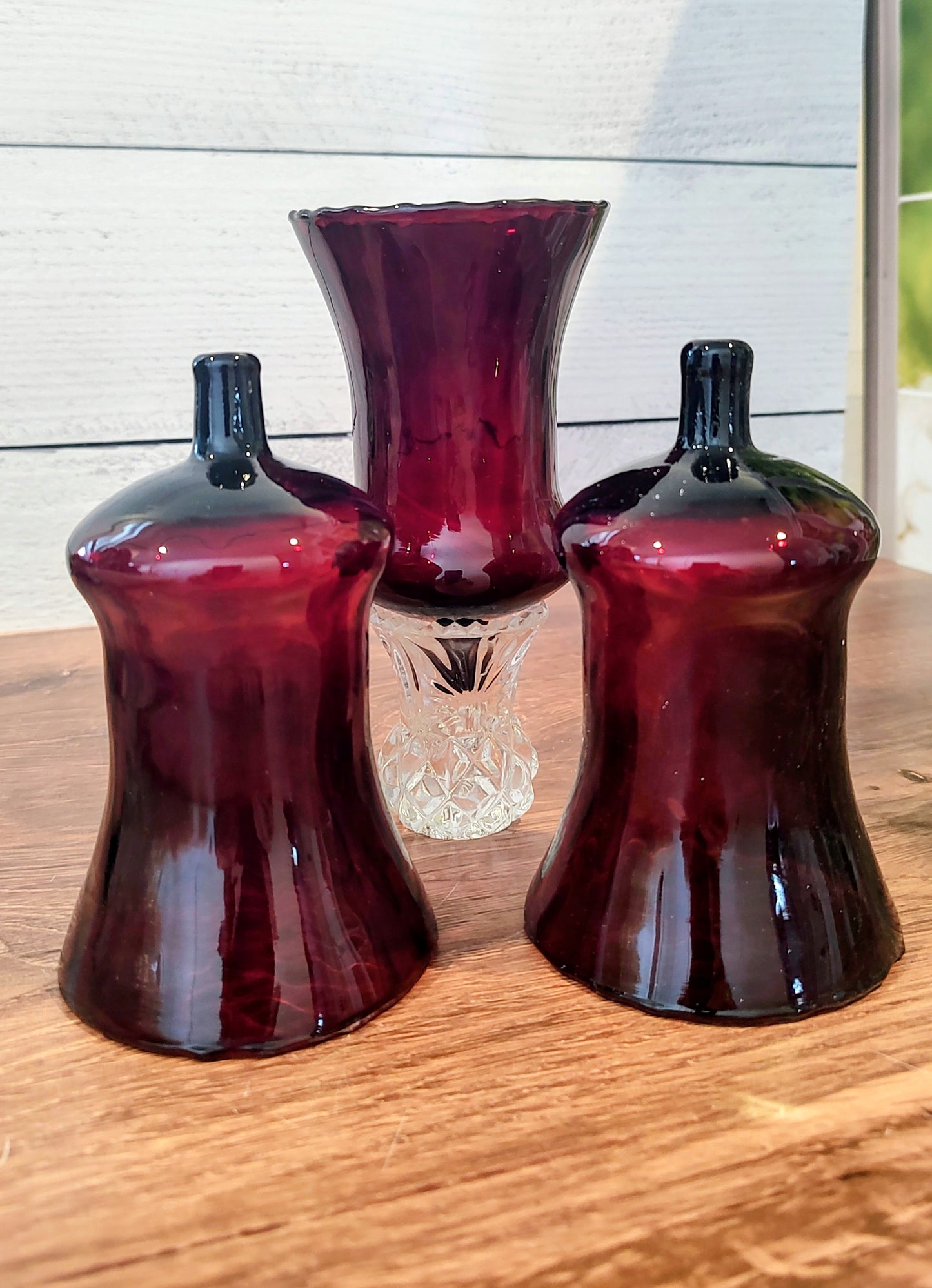 Home Co Ruby Red Votive Holders (set of three)