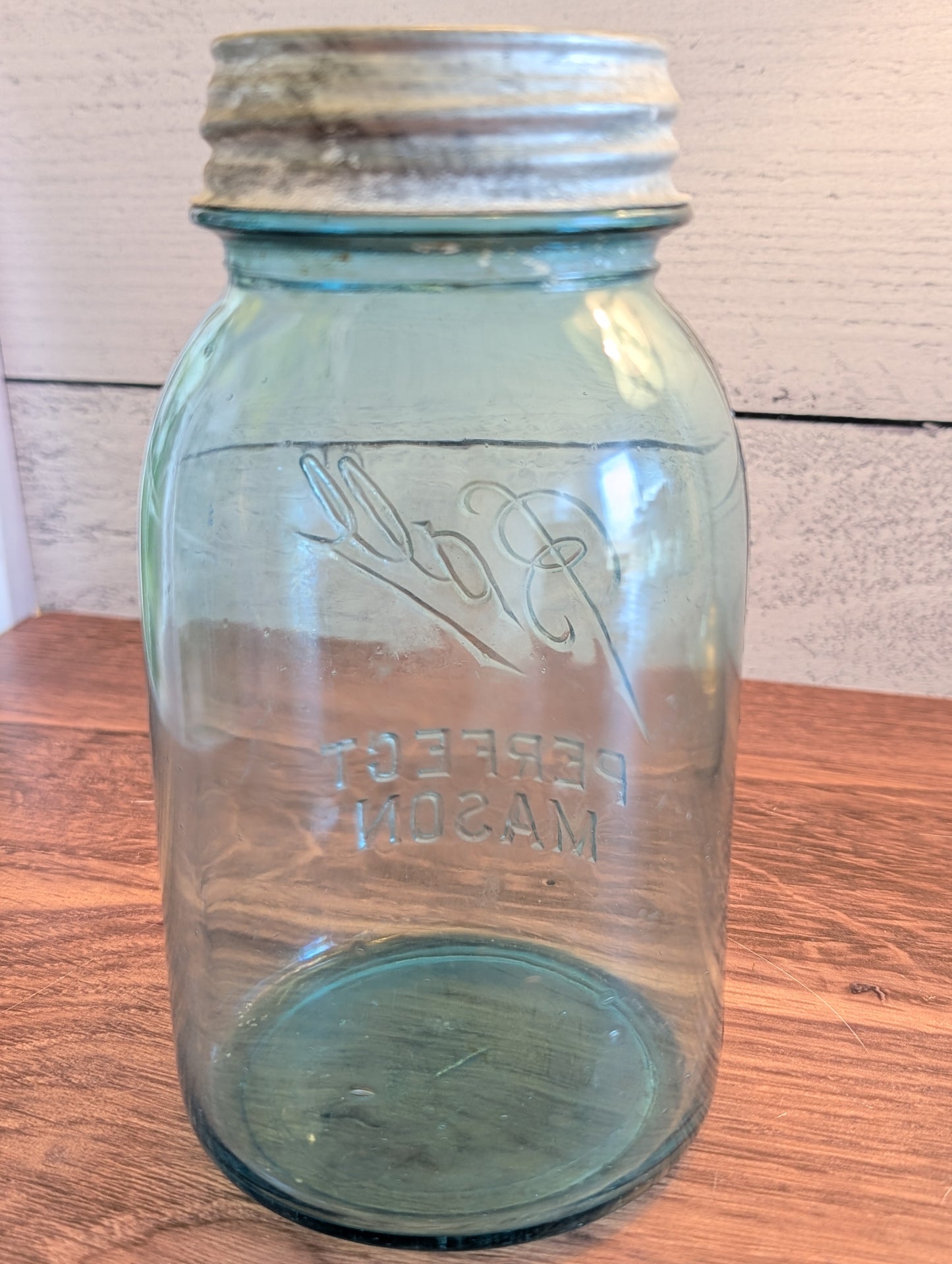 Vintage Quart Ball Jar w/Zinc Lid