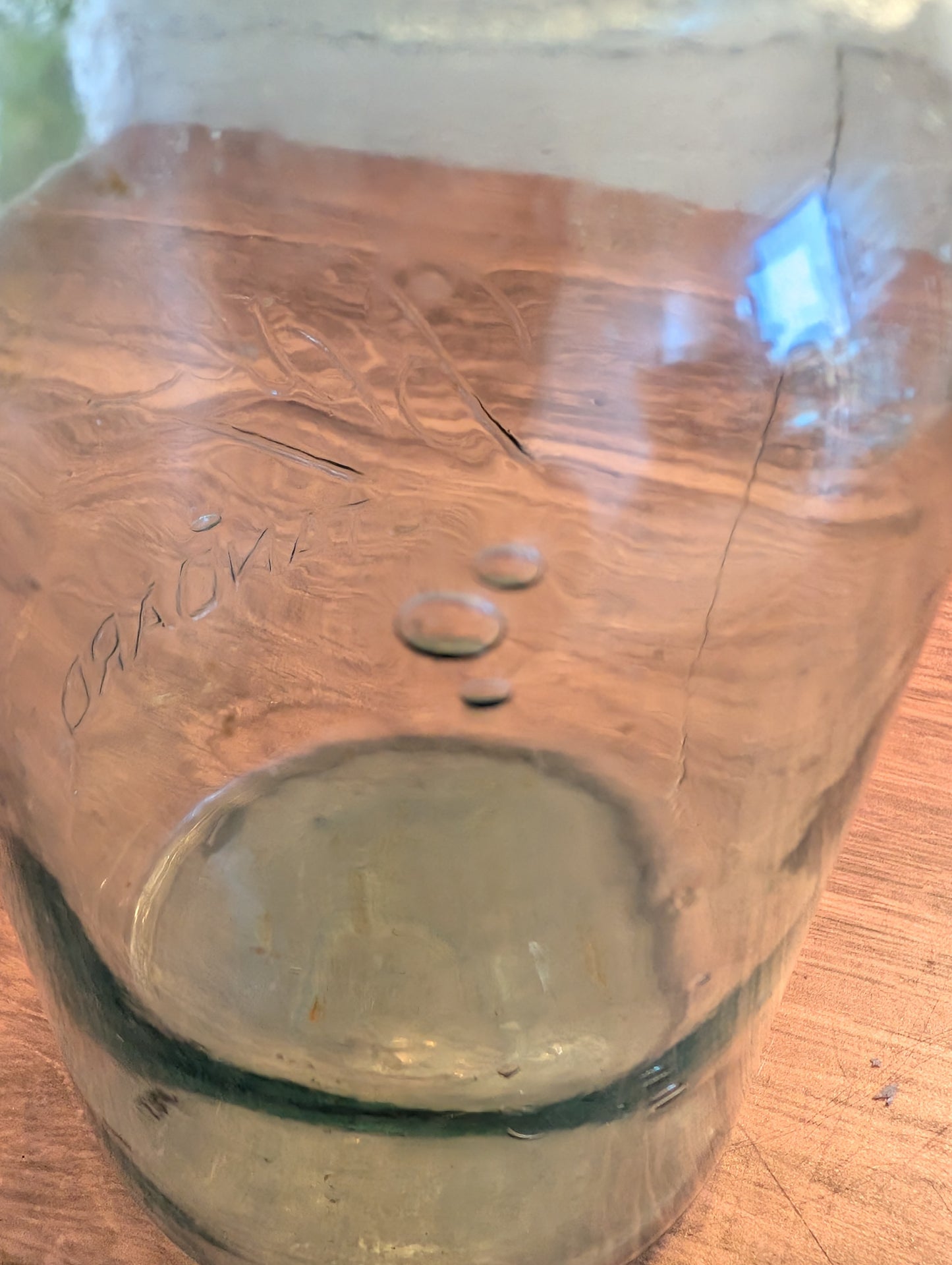 Quart Antique Ball Jar Wax Seal Top