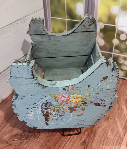 Wooden Chicken Basket