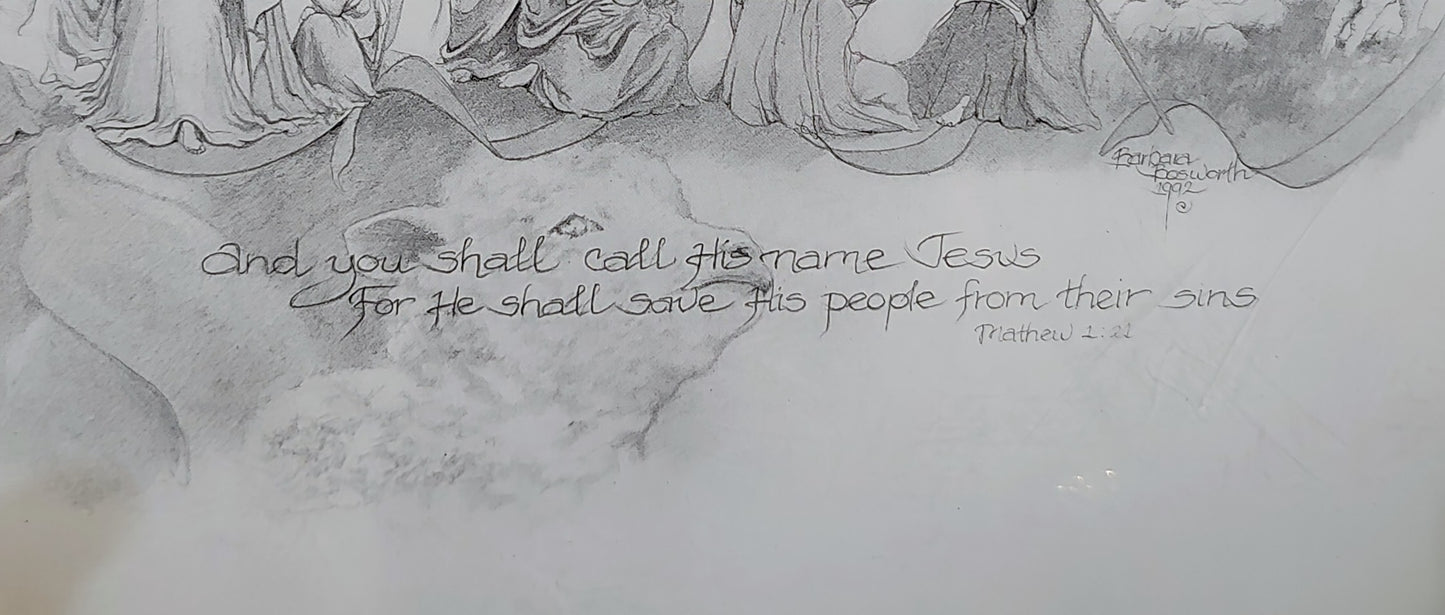 Barbara Bosworth 1992 "Savior" Sketch