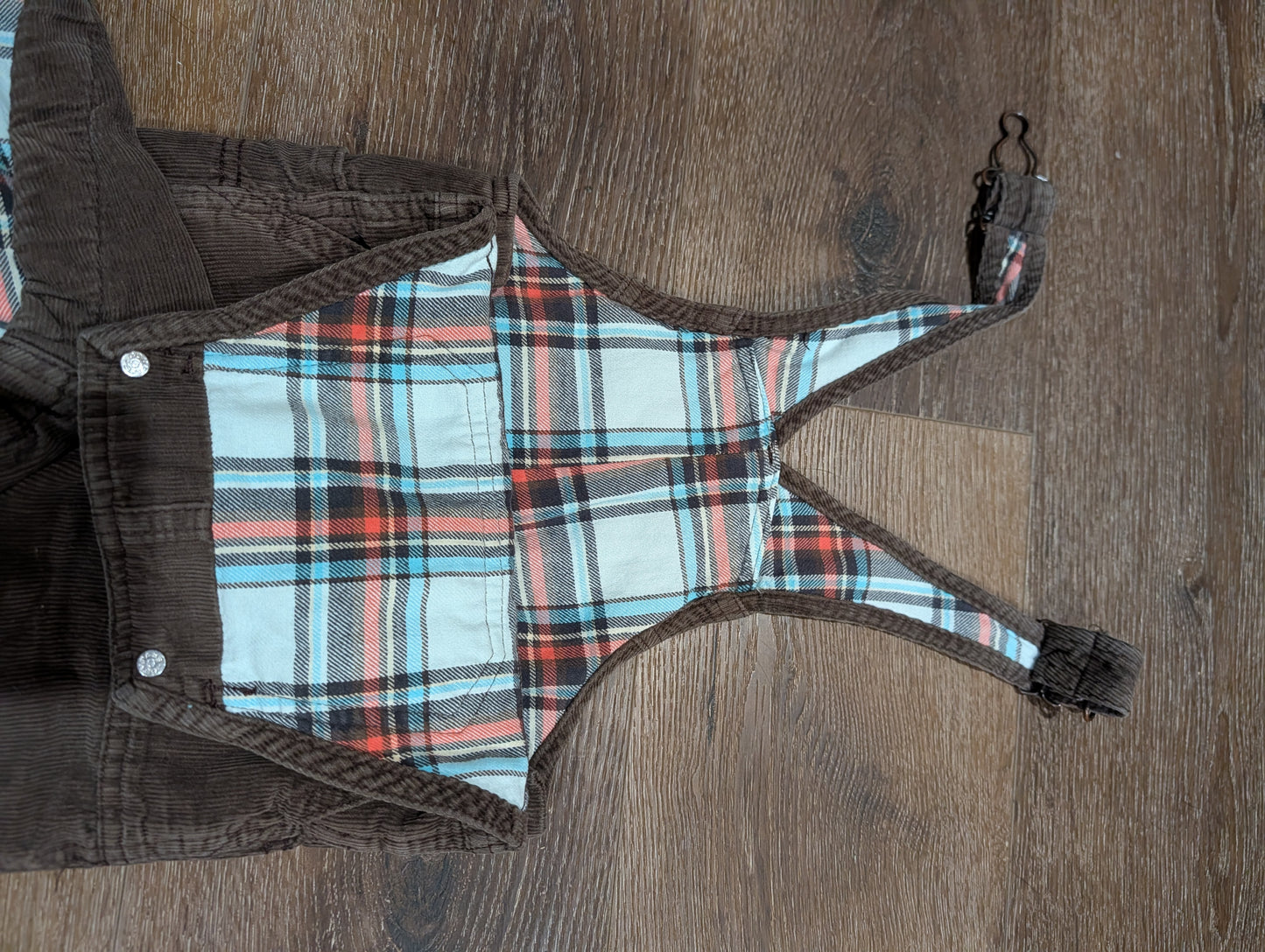 Oshkosh Flannel Lined Bib Overalls 18 mos