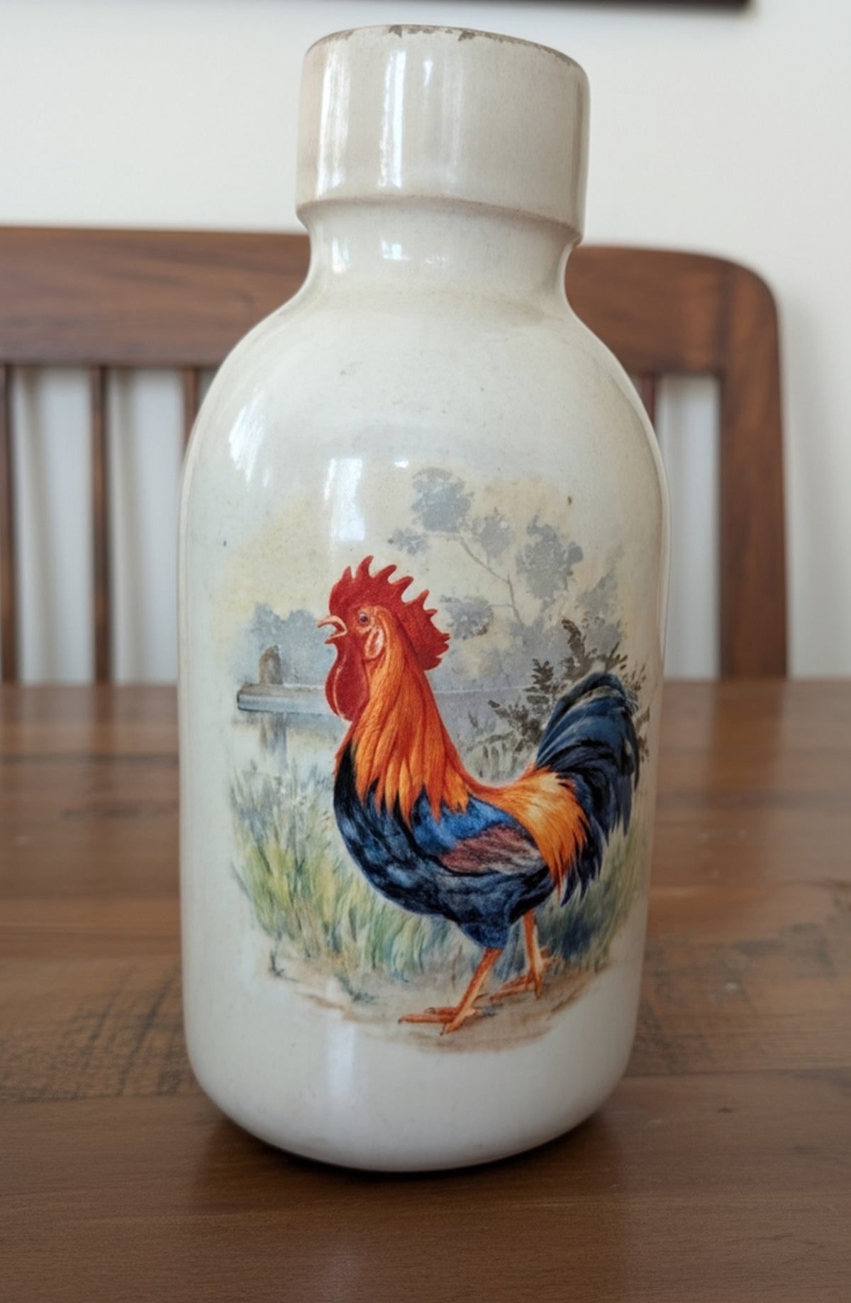 Home & Garden Party Rooster Jug Vase Jar Bottle