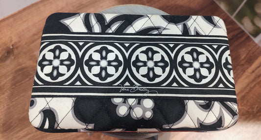 Vera Bradley Hard Case Clasp Wallet in Night and Day pattern