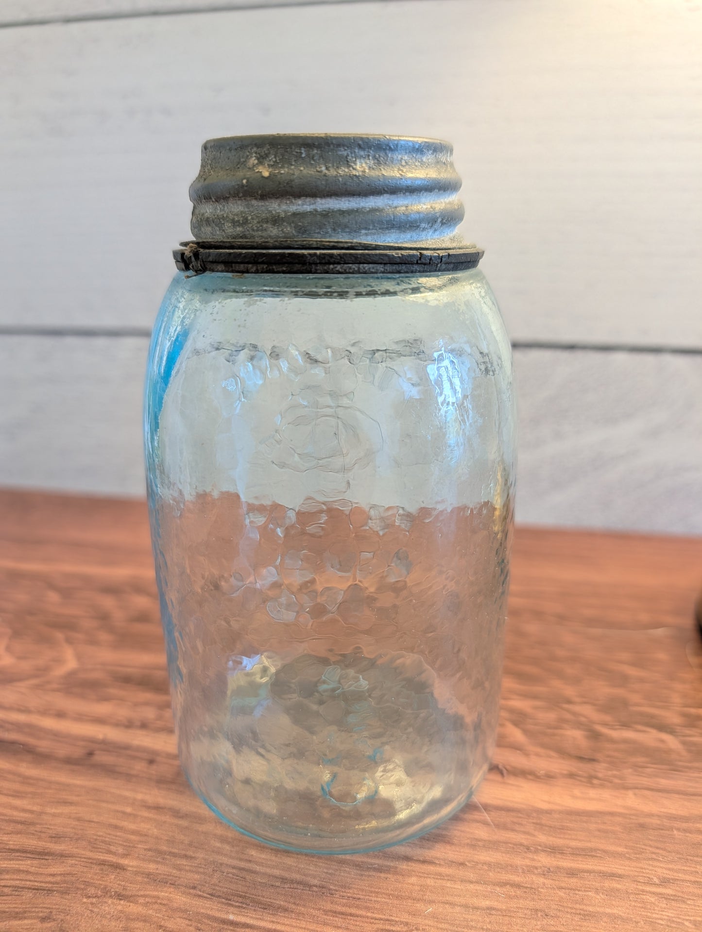 Antique Mason CFJ Co Midget Small Mouth Canning Jar