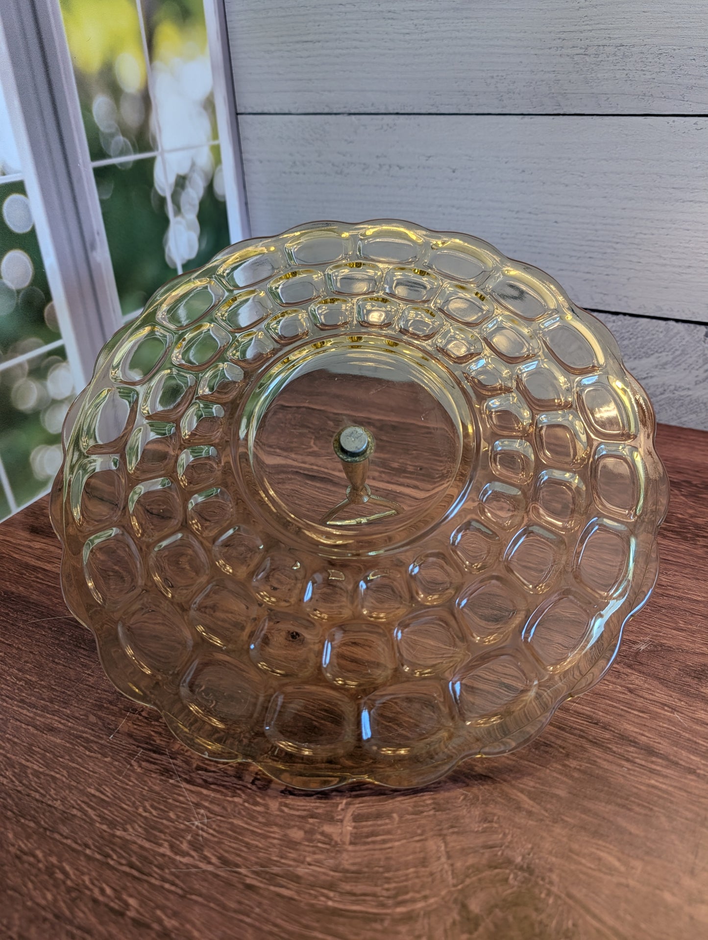 Amber Yellow Federal Glass Tray