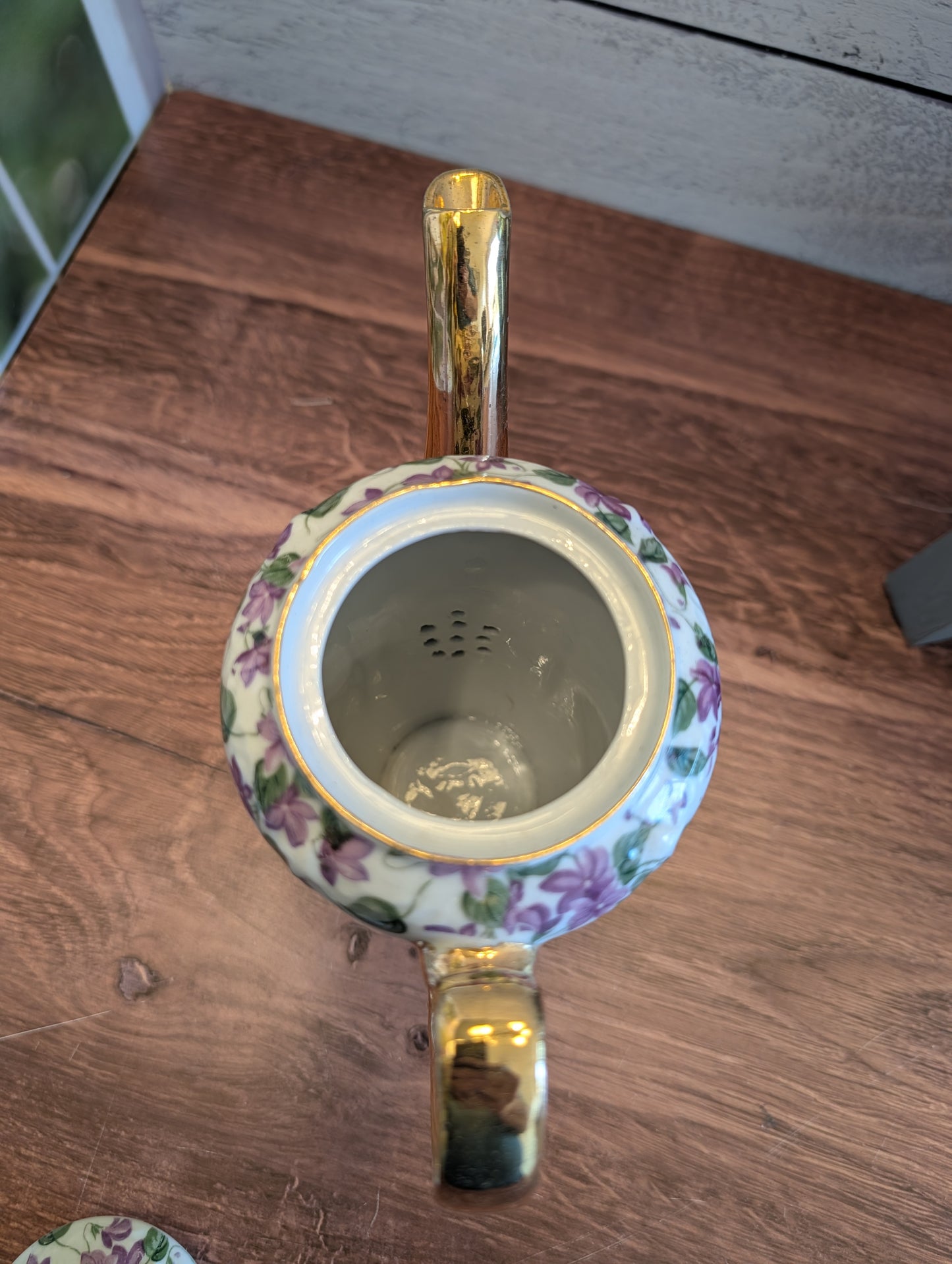 Royal Crown Chinz Violet Teapot