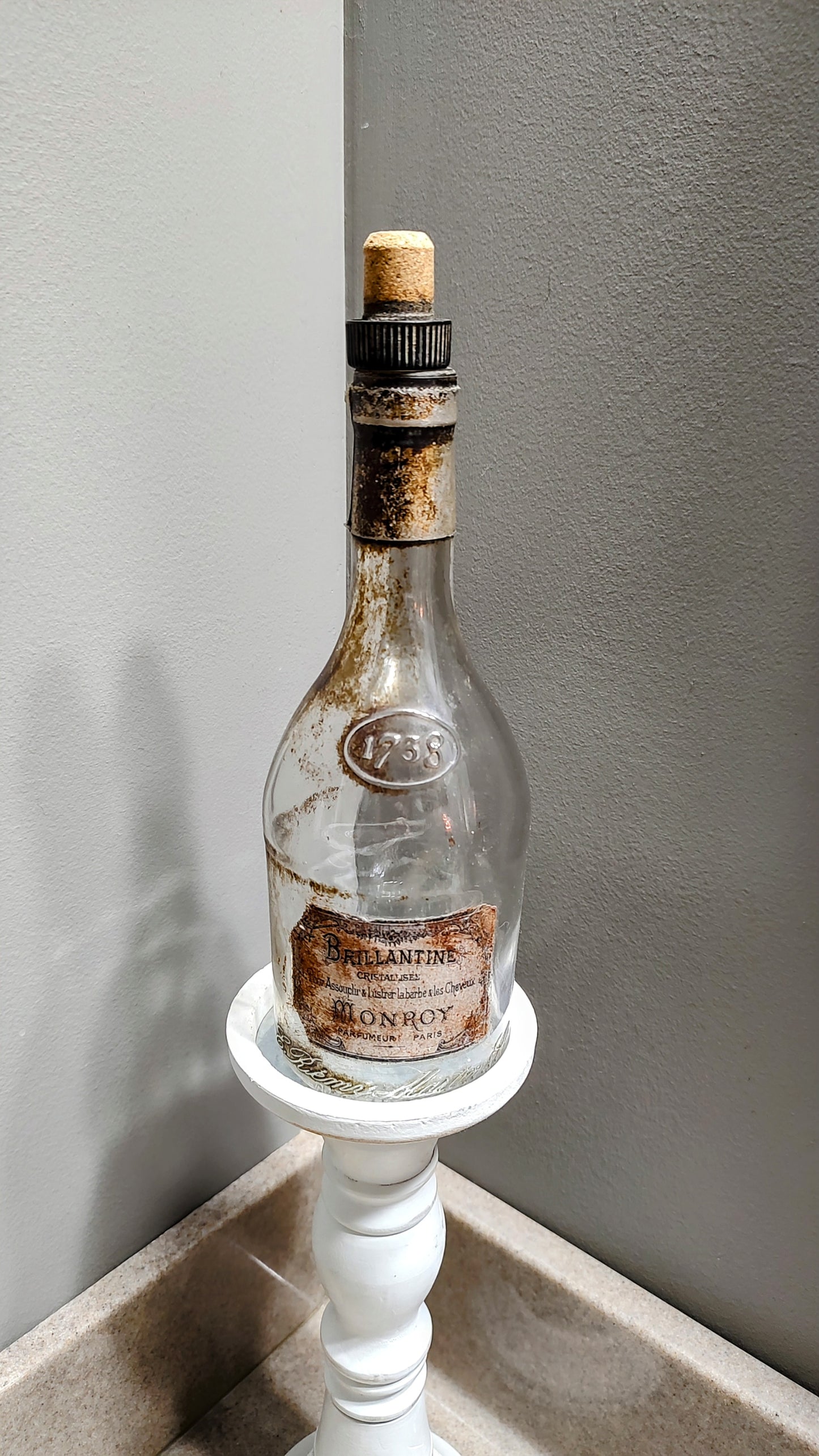 Antique Looking Upcycled Bottle