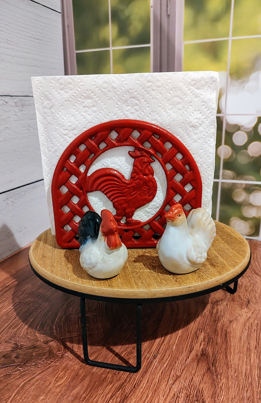 Enamel Cast Iron Napkin Holder
