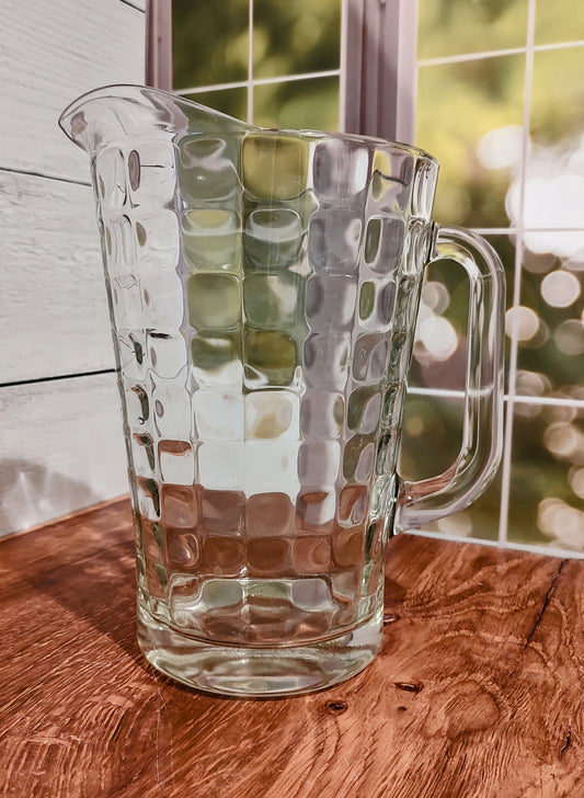 Vintage Glass Pitcher