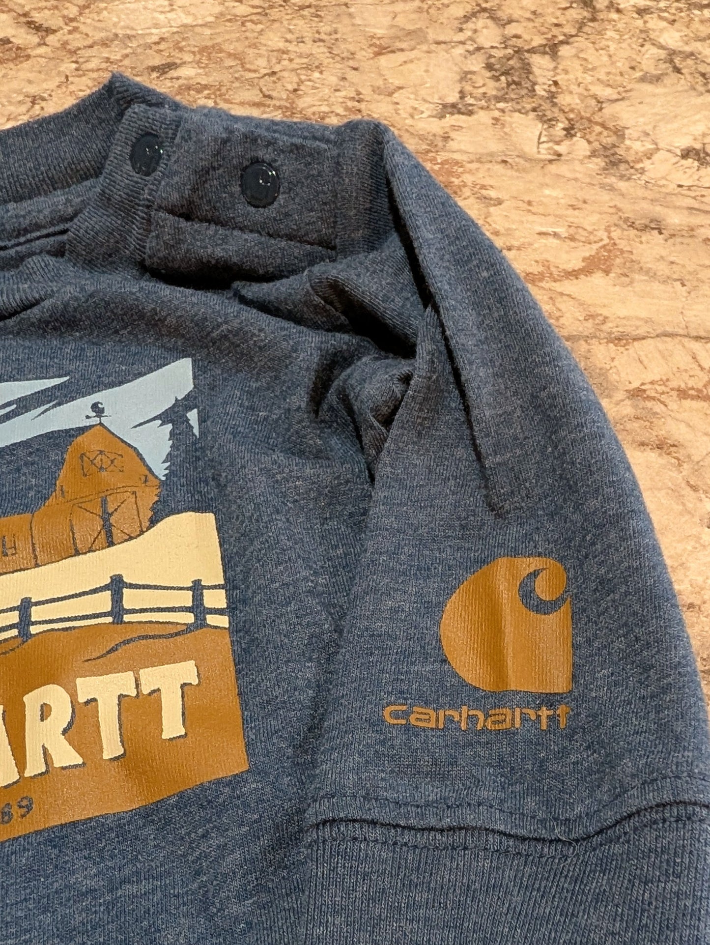 2 Baby Carhartt Onesies Size 3 mos