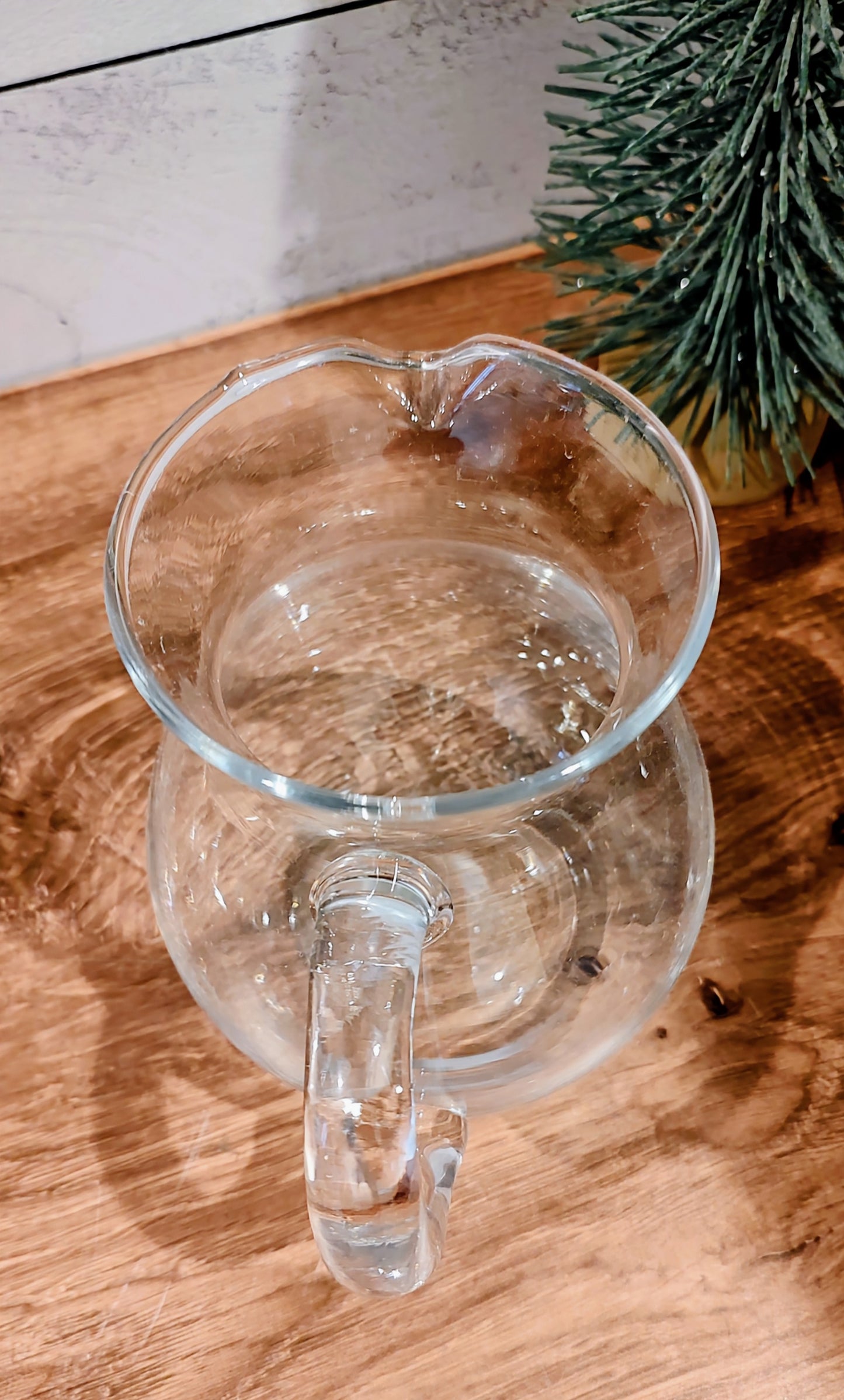 Small Clear Glass Pitcher