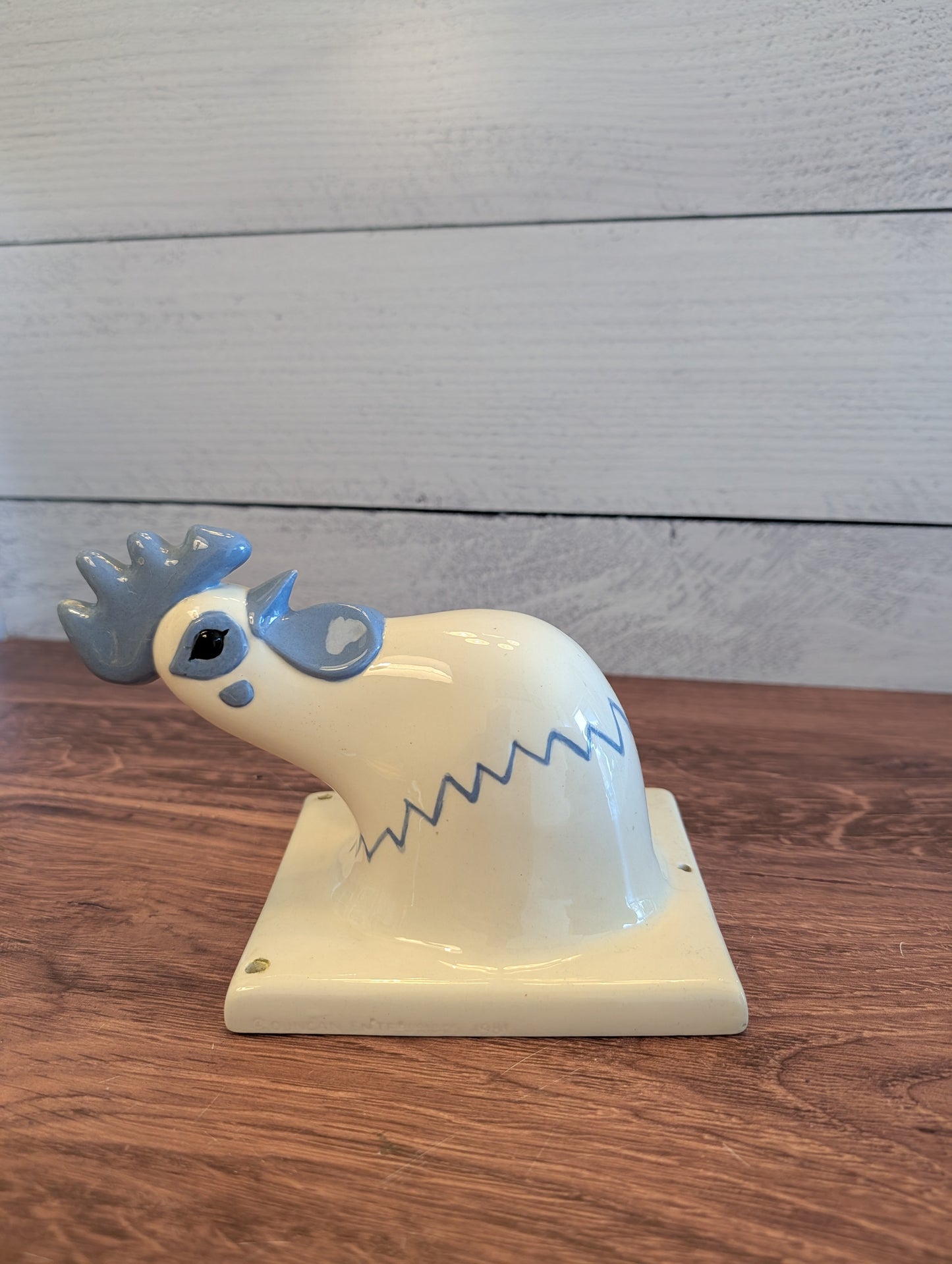 Ceramic Chicken Towel/Apron Hook Wall Hanging