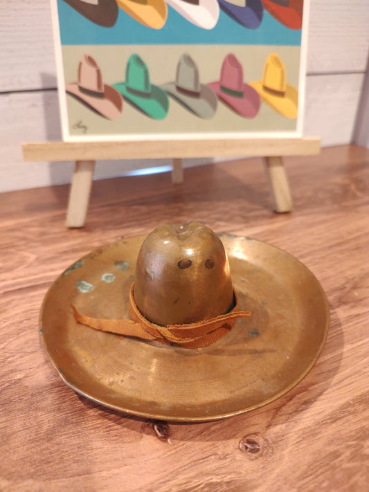 Vintage Copper Cowboy Hat
