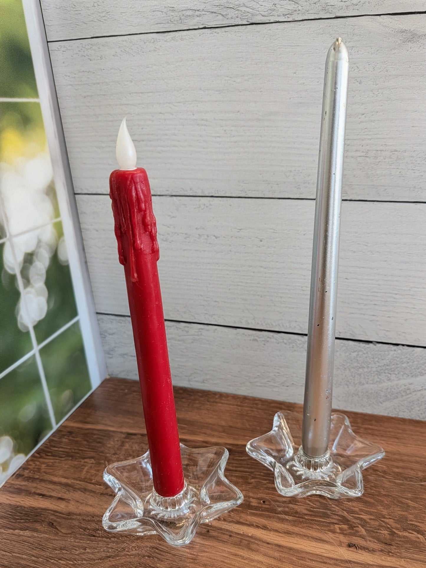 Anchor Hocking Vintage Star Candle Holders