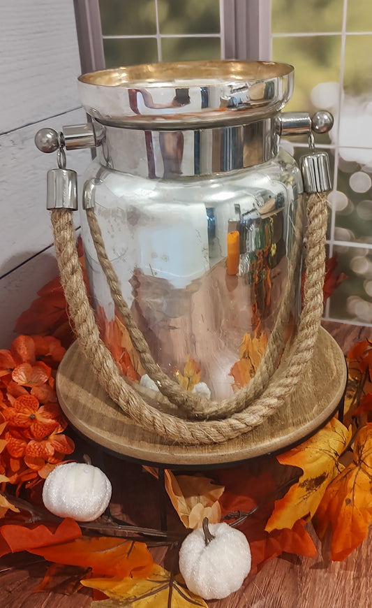 Mercury Glass Bucket Vase
