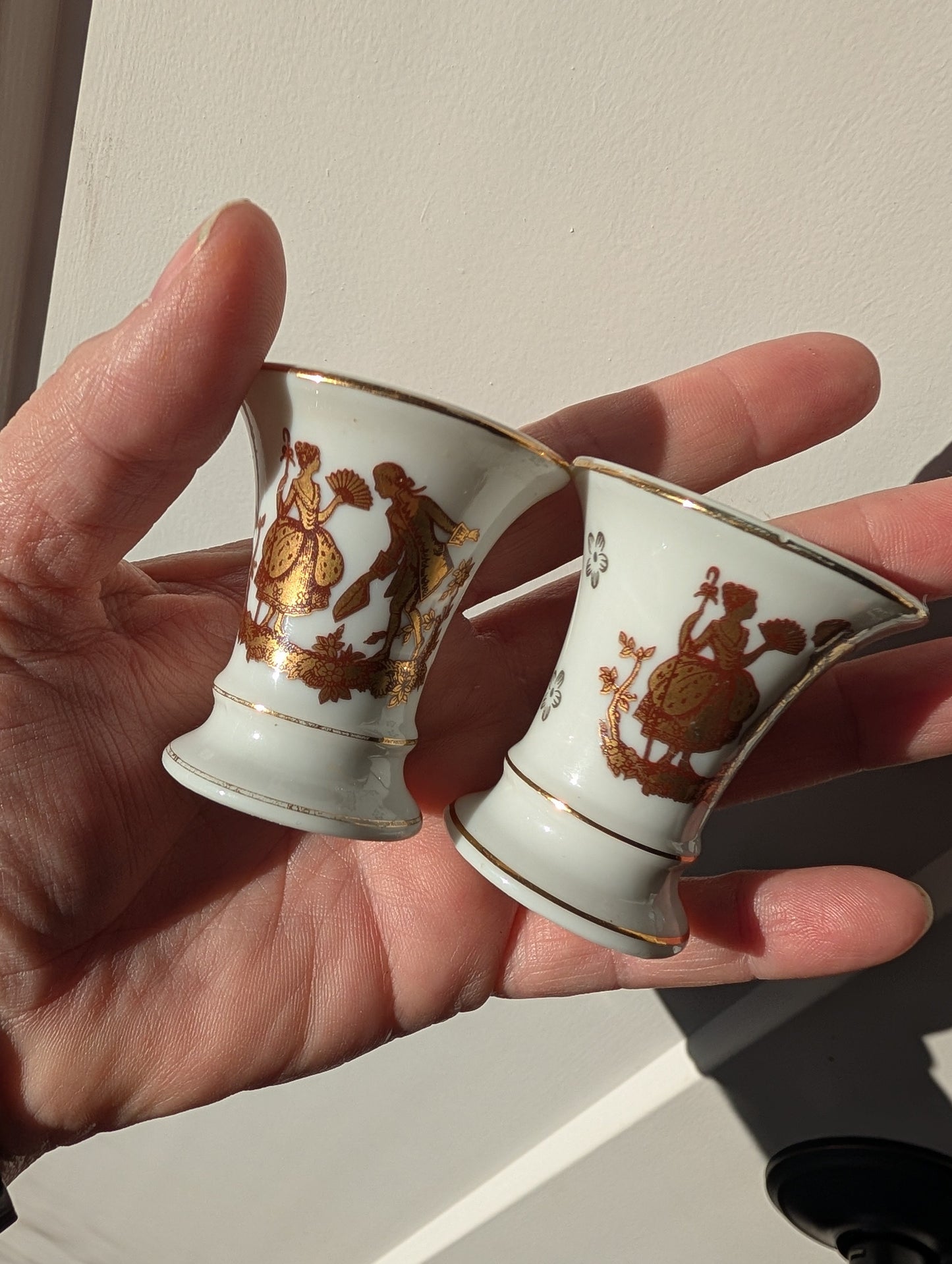 18K Gold Guilded Vintage Toothpick Holders