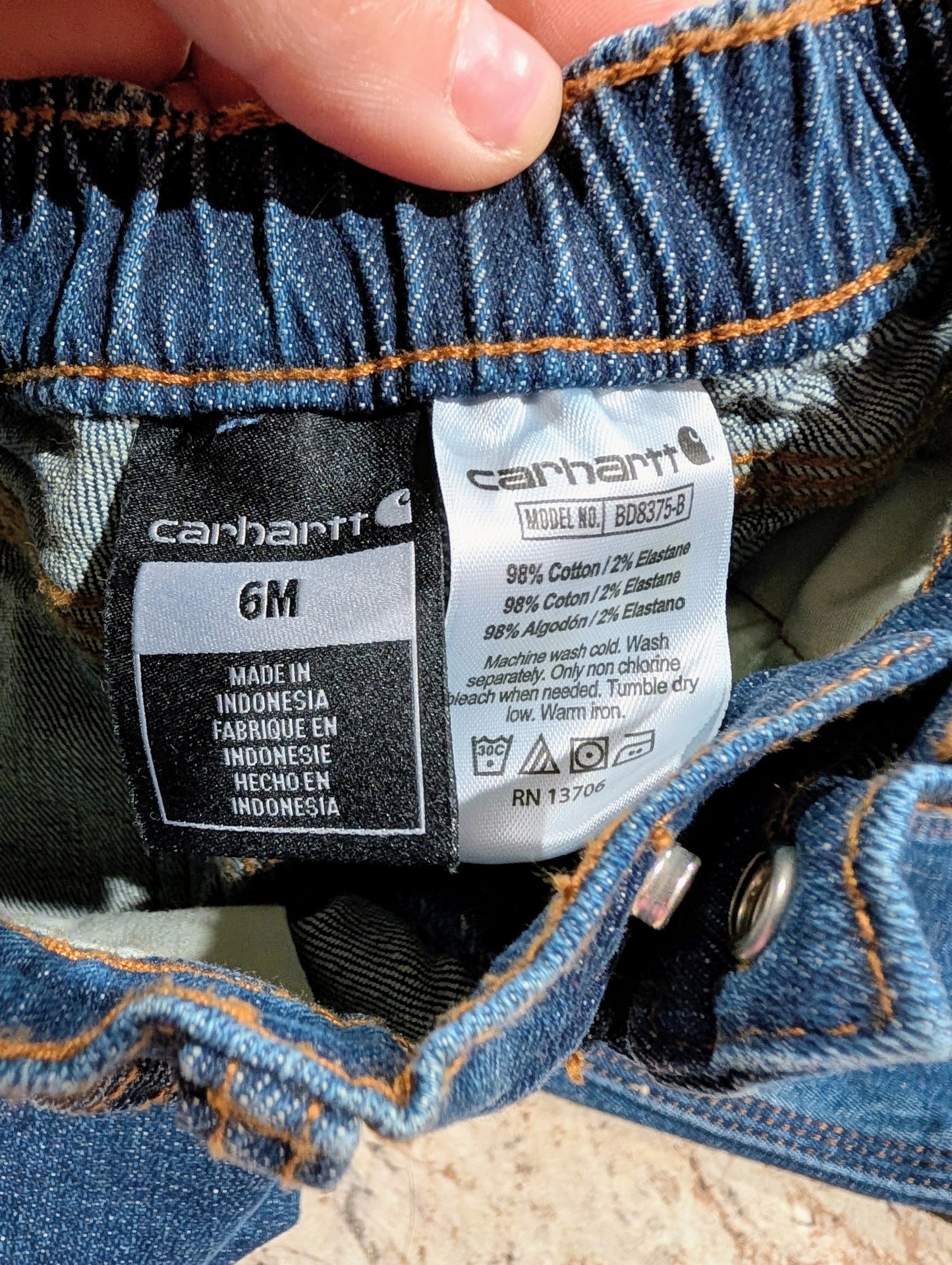 Baby Carhartt Jeans Size 6 mos